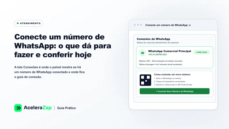 Capa: Conecte um número de WhatsApp: o que dá para fazer e conferir hoje